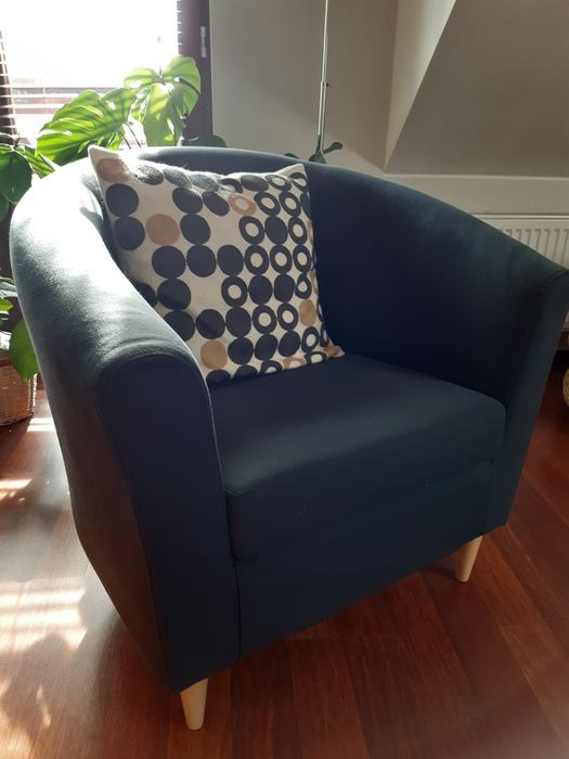 Fotel IKEA szary.