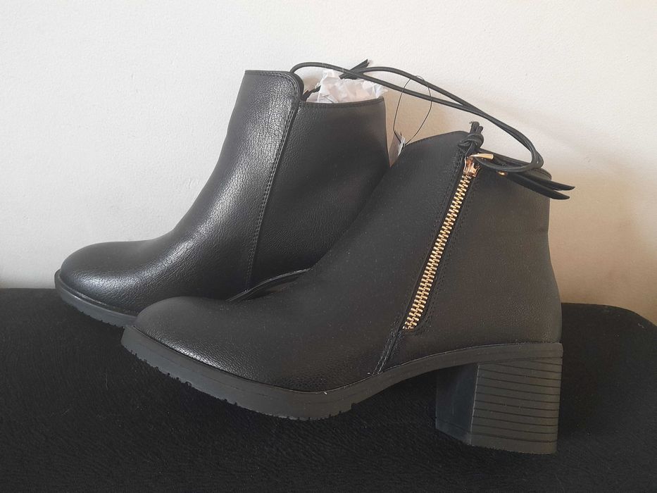botki czarne nowe