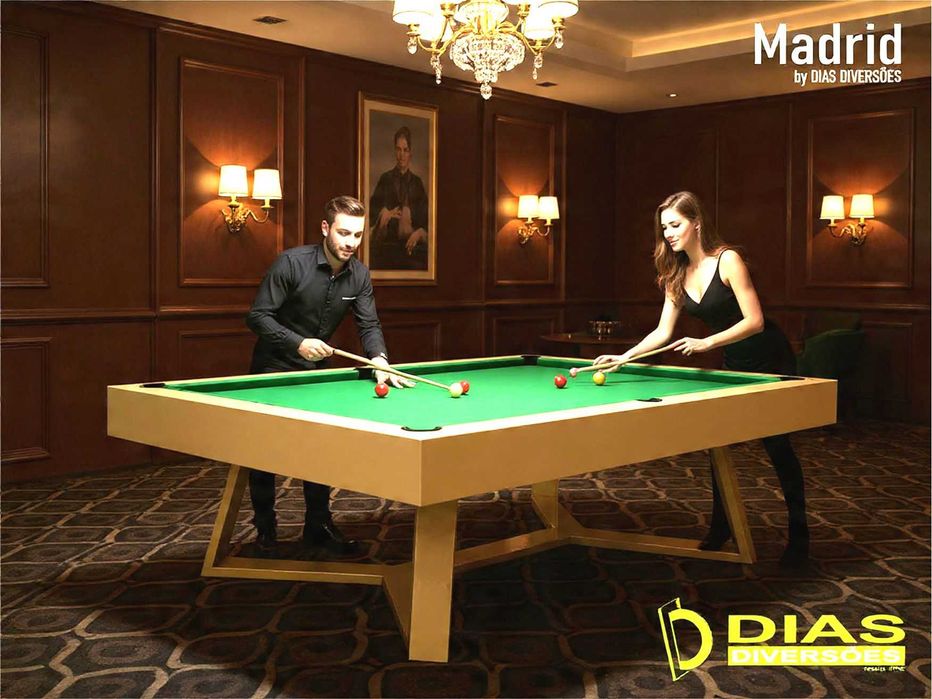 Novos - Snooker modelo "Madrid" (Tampo Opcional)