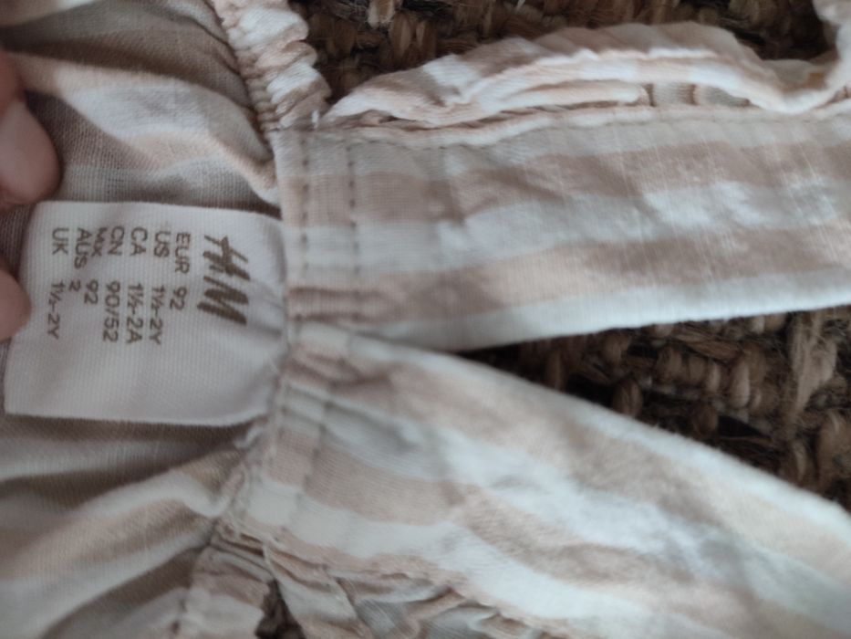 Zestaw sukienka i krótkie spodenki h&m r.92