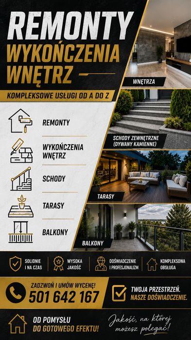 Remonty  wykończenia