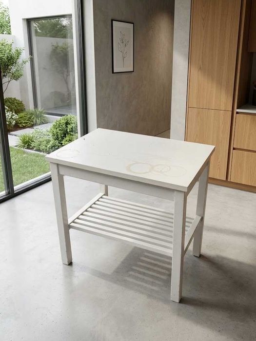 biały stolik szafka ikea