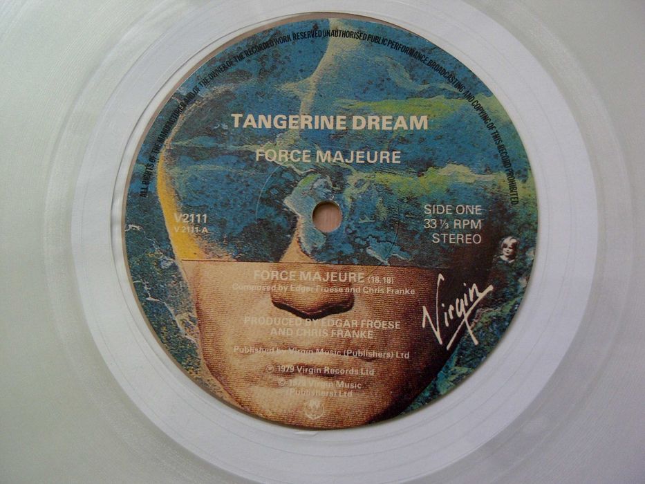 Tangerine Dream – Force Majeure UK Clear Vinyl