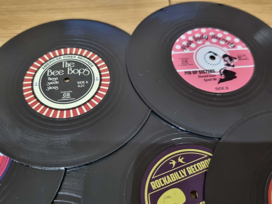 Podstawki w formie płyty winylowej Vinyl Coasters