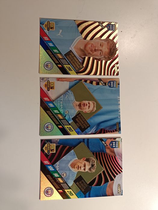 Karty Fifa - komplet Kevin de Bruyne - giant 3szt.