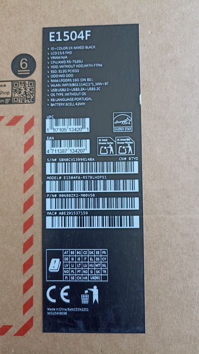 Portátil Asus Vivobook 15 - Pouquíssimo Uso