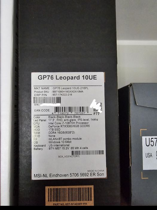 Msi gp76 Leopard