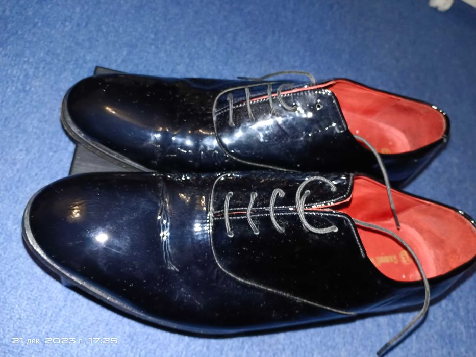 Туфли лакированая кожа Samuel Windsor 47 размер