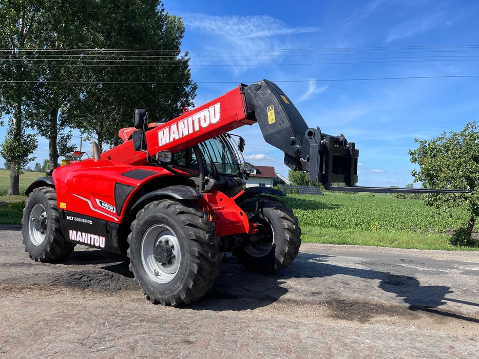 Ładowarka teleskopowa Manitou MLT 840-137 PS 2014 ROK Klimatyzacja Idealny stan 8 Metrów 4 Tony Tylko 4600 MTG Piękna!