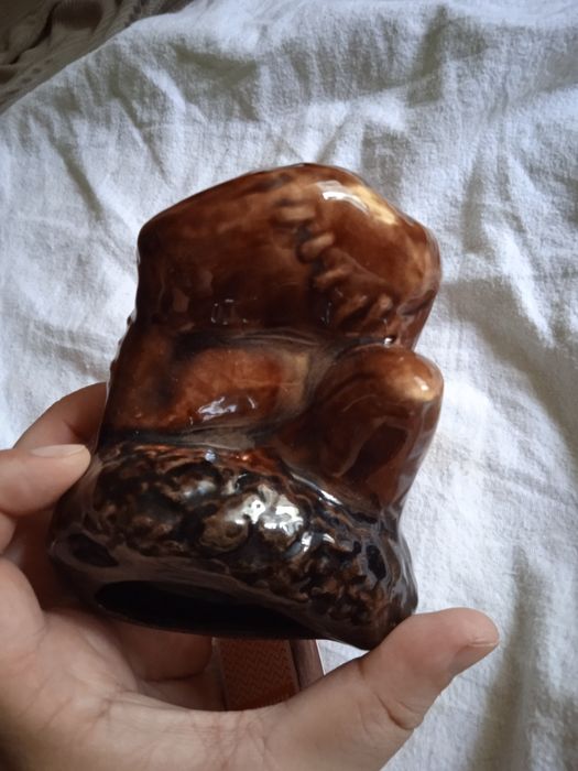 Пепельница Рукавичка обливная керамика СССР