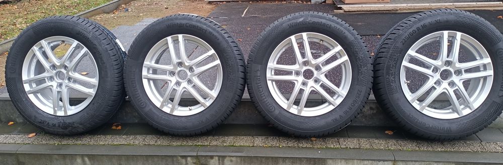 NOWE alufelgi vw seat 6jx16 ET43 5x112 z oponami zimowymi 225\60r16