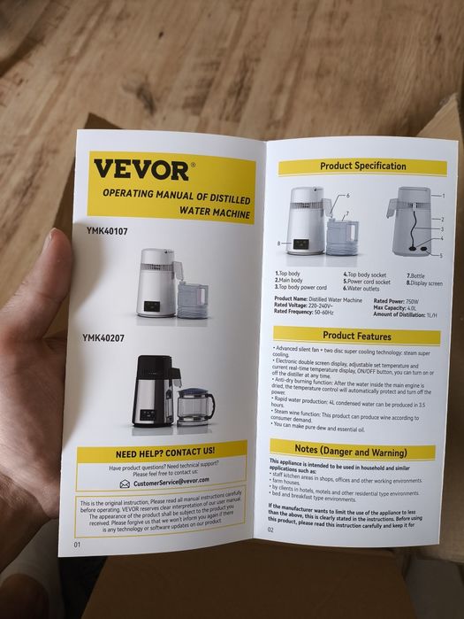 Destylator do wody vevor