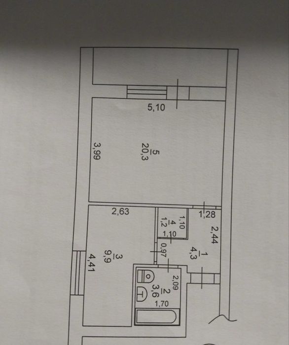 1-кімнтатна квартира з ремонтом Катюжанка  постанова , сертифікат