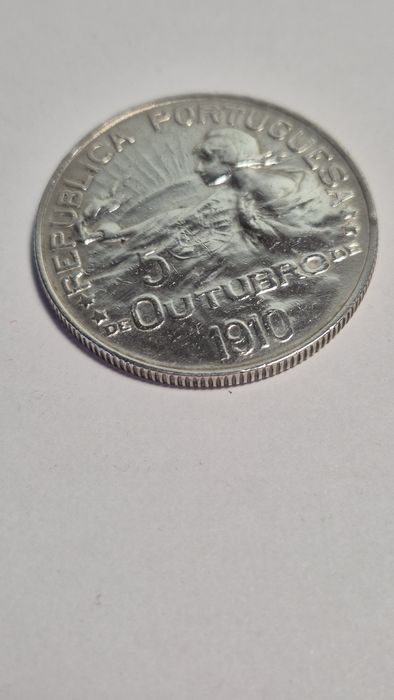 Moeda 1 Escudo 5 Outubro 1910 Implementação da República 1910