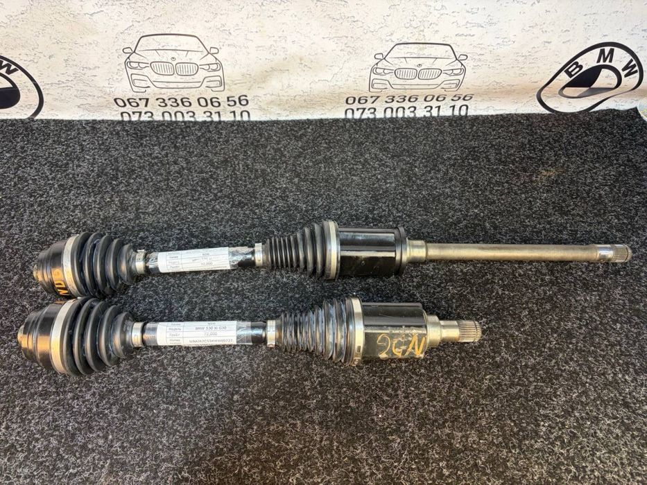 Піввісі BMW G30 (повнний првід) BMW G30 xDrive піввісь привідний вал знятий з авто Полуось передняя BMW G30 xDrive разборка привода   півосі БМВ Г30