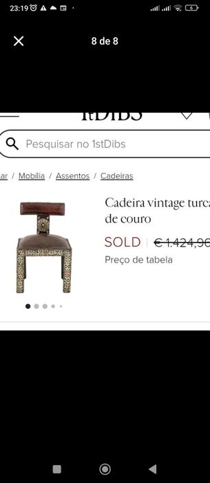 Cadeiras Antigas Marroquinas