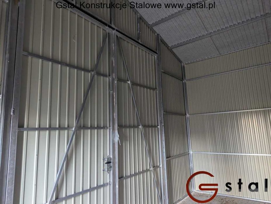 hala wiata garaż 12x6x3,5 antracyt 7016