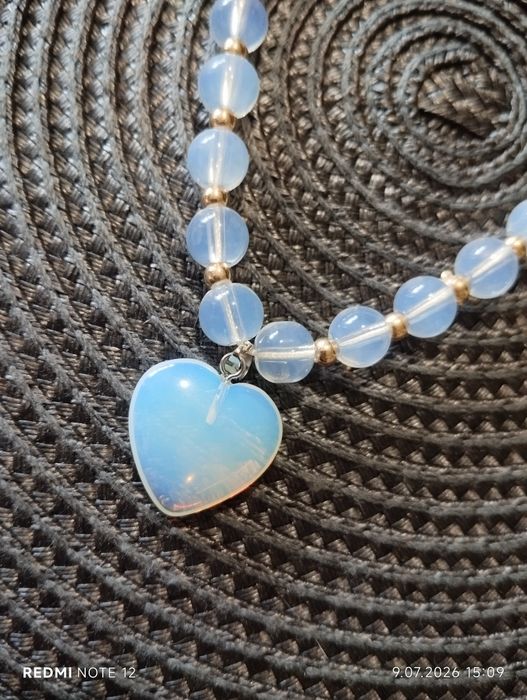 Naszyjnik etiopski opal