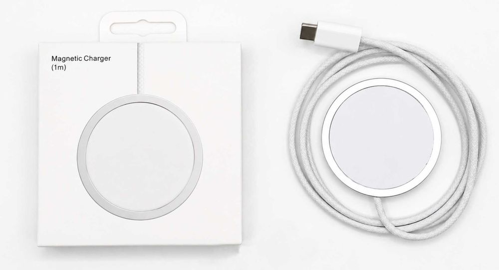 Магнітний бездротовий зарядний пристрій 15W MagSafe Qi USB Type-C для iPhone та Android