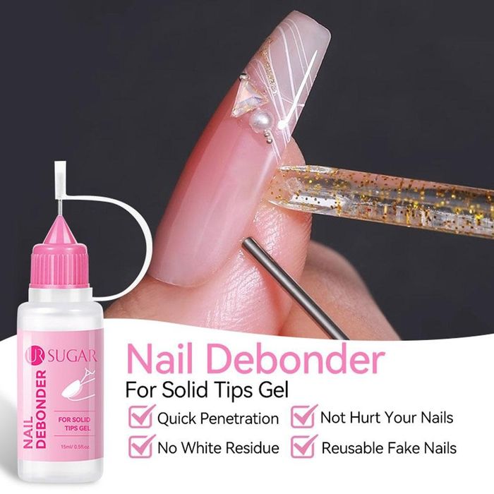 Рідина для зняття накладних нігтів UR SUGAR 15 мл нова