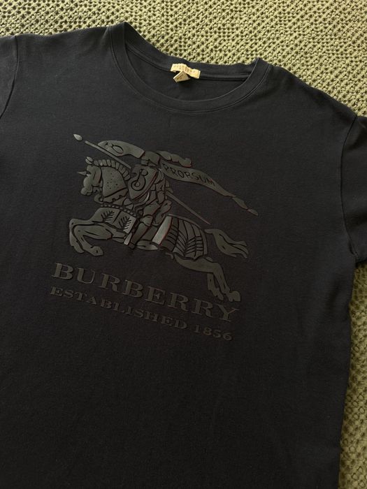 Футболка темно синя Burberry