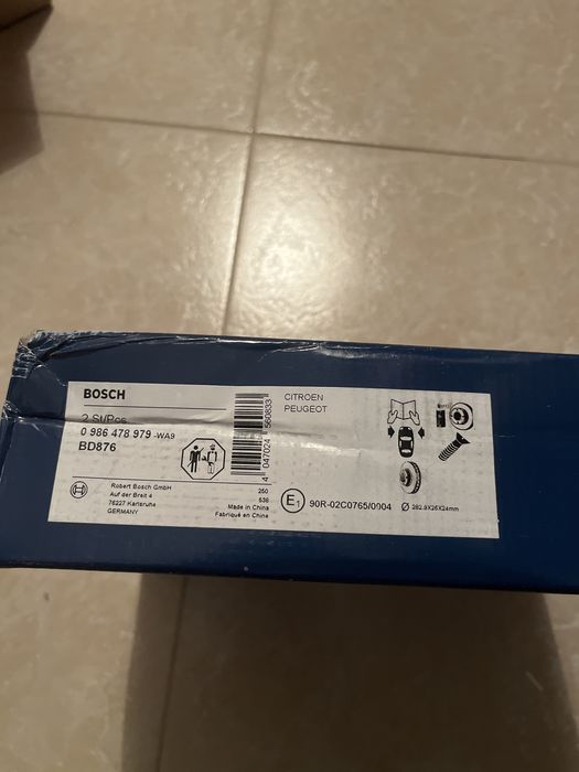 Discos de Travão BOSCH (cx 2 uni.) 0 986 478 979 - BD876