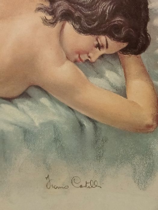 Pintura de "Jovem Nua" de Jumo Conttili.