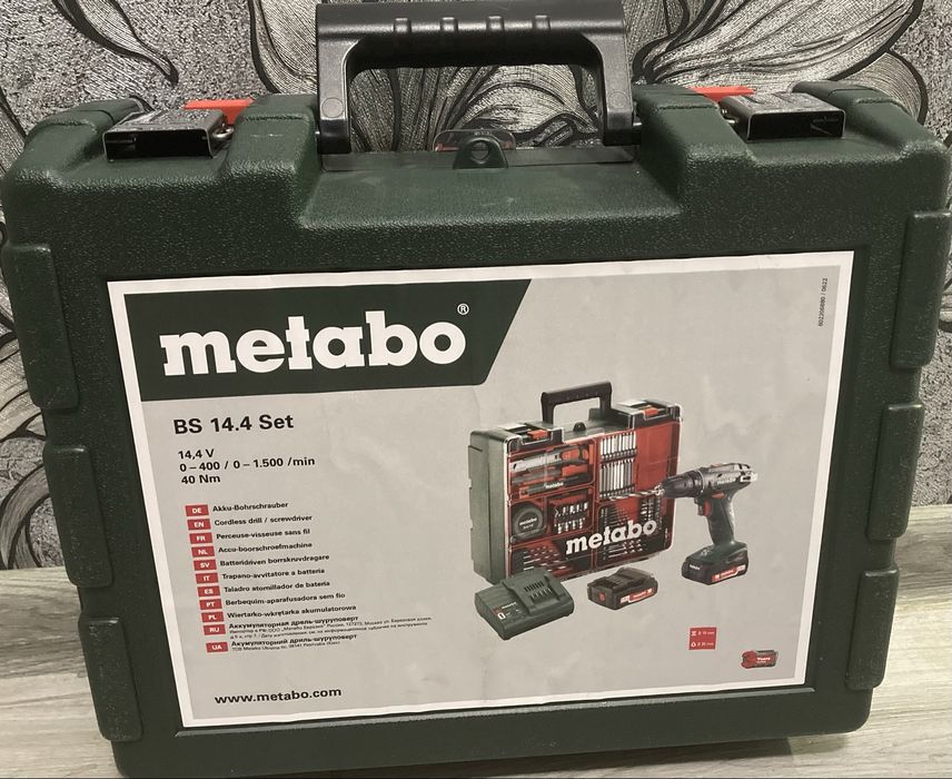 Metabo BS шурупокрут-шуруповерт 14,4v  set
