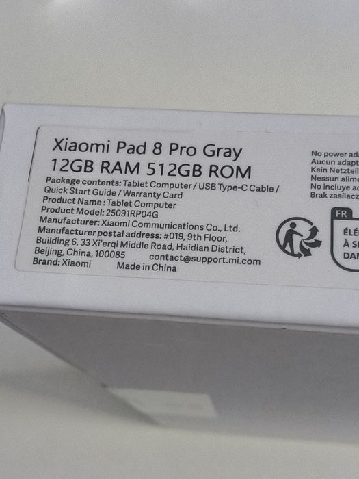Xiaomi Pad 8 Pro 12/512Gb Novo - Factura