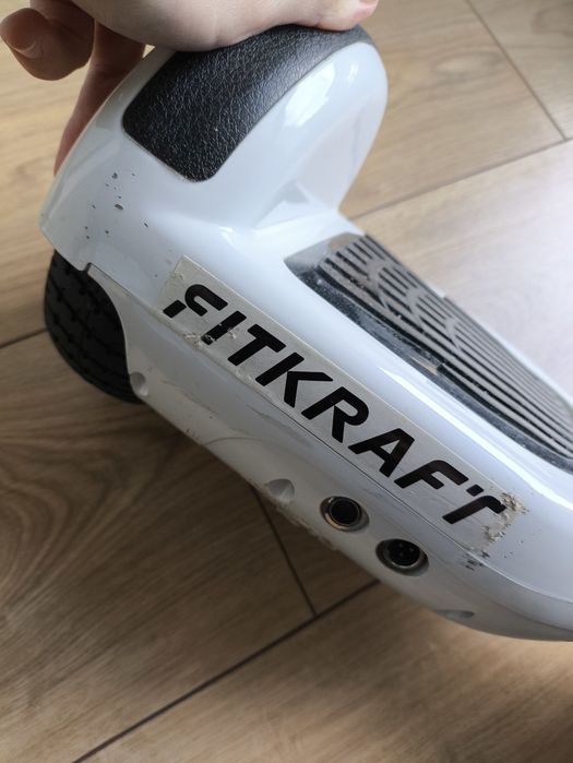 Deska elektryczna hoverboard biała fitkraft