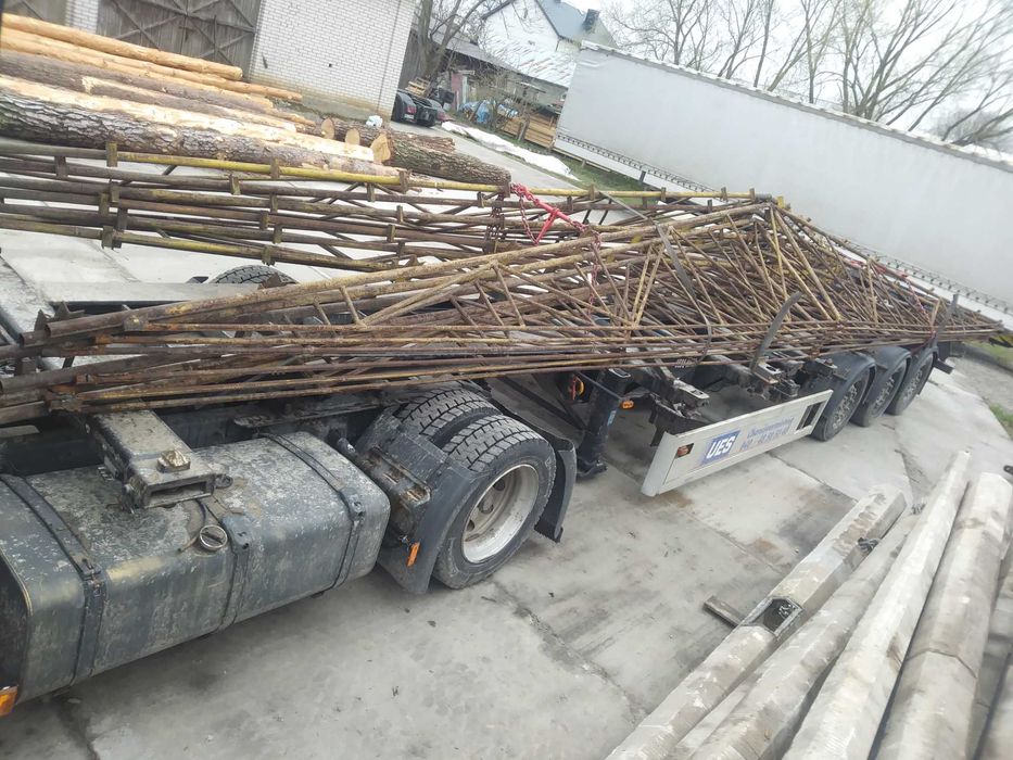 Konstrukcja hali 13x20, słupy żelbeton, kratownica stalowa, transport.
