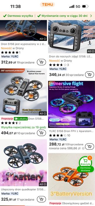 Dron sterowany S156