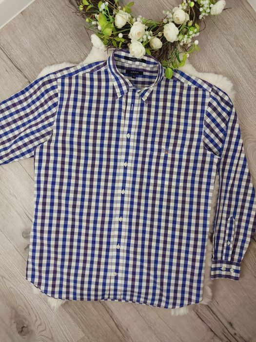 Męska koszula w kratę firmy GANT m