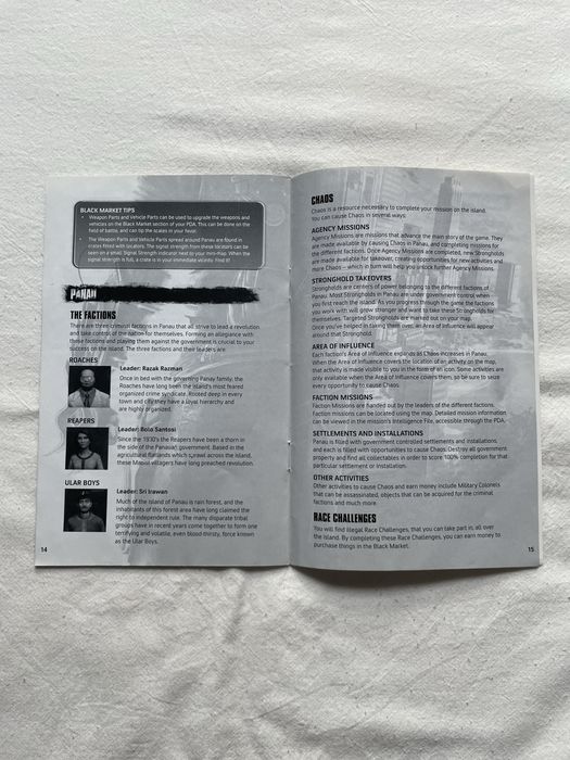 Manual Just Cause 2 - Xbox 360 [Envio grátis]