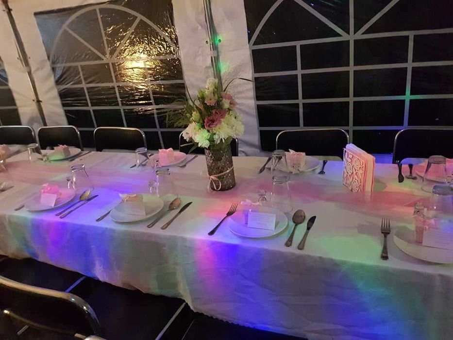 Namioty imprezowe wypożyczalnia, wynajem, catering, stoły, krzesła
