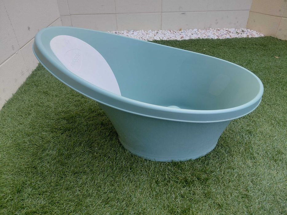 Banheira de Bebé Shnuggle Azul — Apoio Anatómico