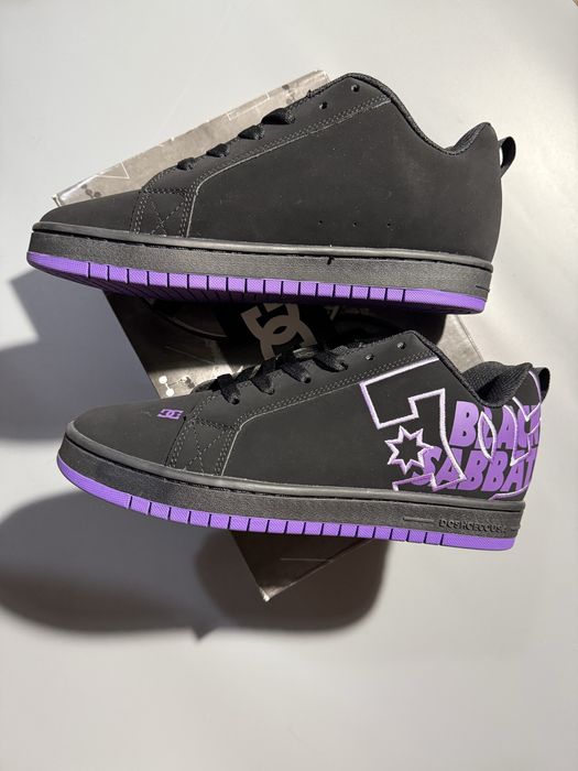 Кроссовки dc shoes court graffik black sabbath дс шуз opium опиум
