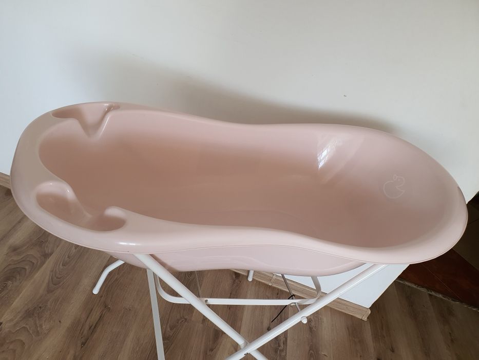 Zestaw dla dziecka 2w1 Tega Baby wanienka ze stojakiem różowy