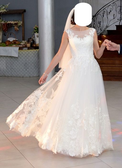 Suknia ślubna rozmiar 38 Amy Love / White Code z welonem