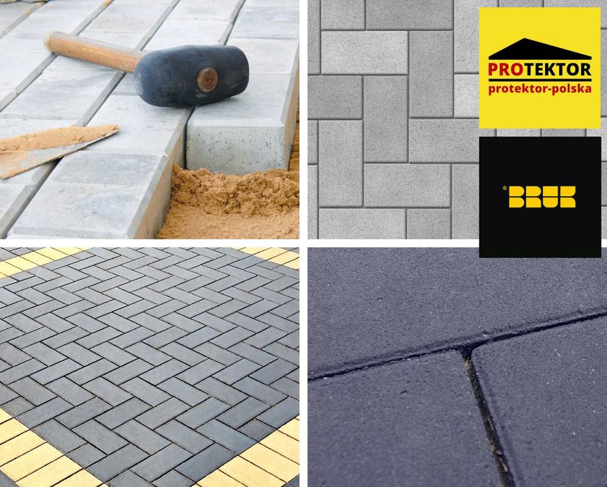 kostka brukowa HOLLAND prostokąt parking podjazd techniczna tetris