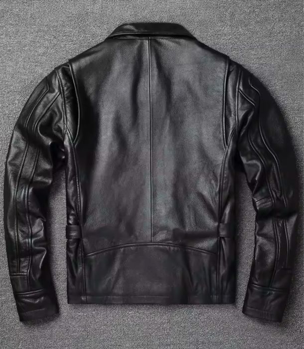 Męska kurtka skórzana ramoneska bikerka klasyczna skóra naturalna