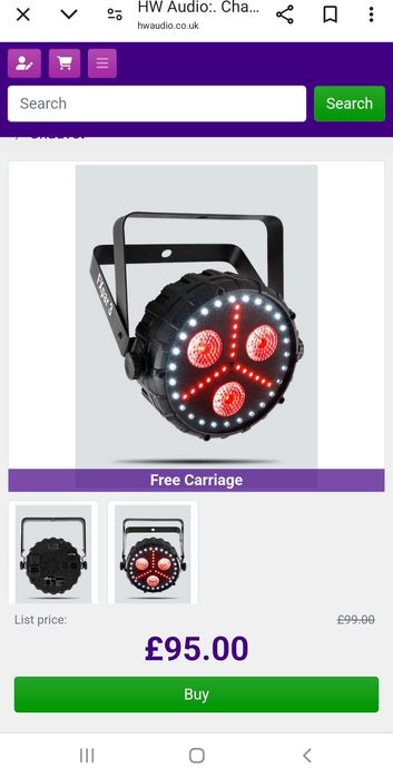 Chauvet Fx-par3  (par led) (disco light) (foco led)