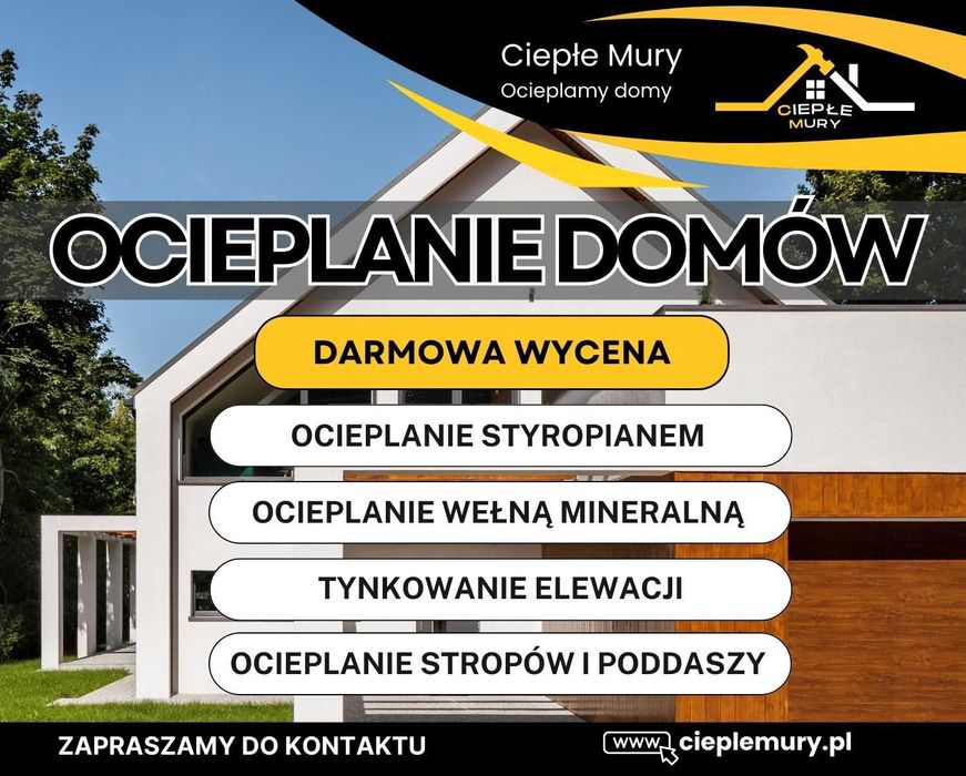 Elewacje, Docieplenia, Ocieplanie domu, Ocieplenia styropianem