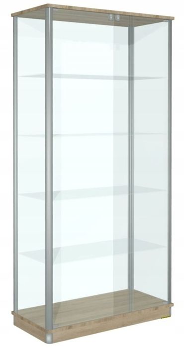 Gabloty szklane z profilami aluminiowymi