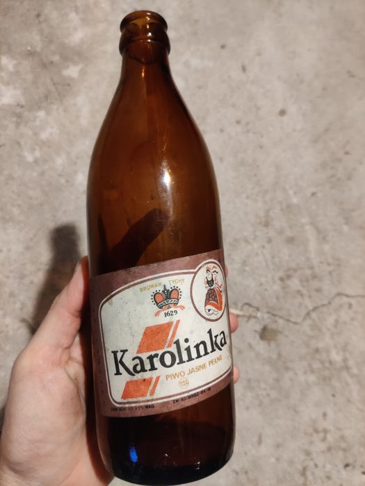 Kolekcjonerska butelka Karolinka, browar Tychy