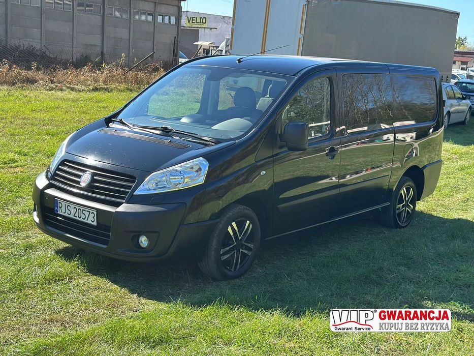 Fiat Scudo BRYGADÓWKA- 5 osób 2.0 Multijet 128 kM KOŃCÓWKA 2012roku, PIERWSZA REJESTRACJA 2013 rok, HAK, ALUFELGI, ZADBANY, BEZWYPADKOWY!  orginalny przebieg, sprowadzony ze Szwecji!