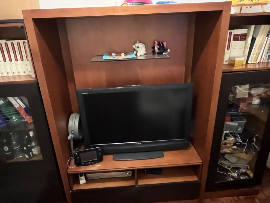 Móvel TV castanho/preto