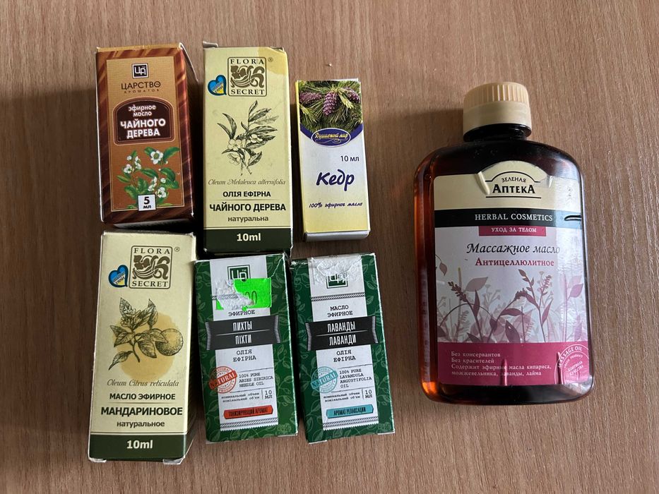 Масло  массажное и эфирное набор