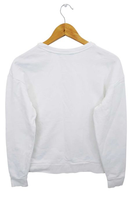 X68 dresowa bluza damska Armani Exchange biała logo S 36