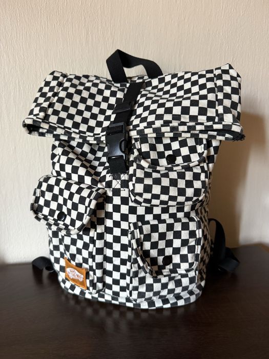 Plecak Vans Mixed Utility Backpack Checkerboard Roll-top
